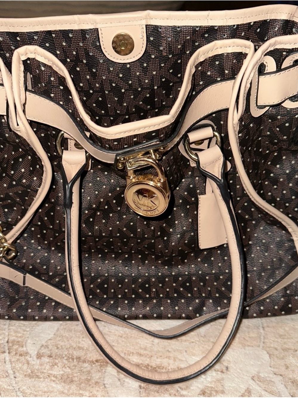 Authentic Michael Kors Hamilton signature handbag 🤎✨